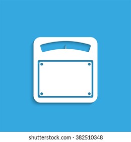 Scales. Symbol. Vector icon.
