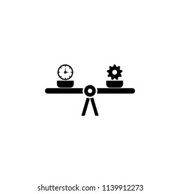 scales time and control icon. Element of concentration icon for mobile concept and web apps. Detailed scales time and control icon can be used for web and mobile on white background