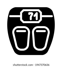 scales tool glyph icon vector. scales tool sign. isolated contour symbol black illustration