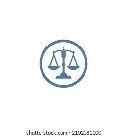 Scales vector logo icon for your business economical, modern editable