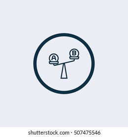 scales, Web icon. vector design