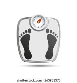 Scales for weighing. Vector image.