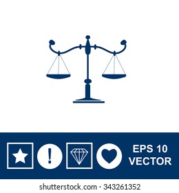 Scales, weighing, weight, balance ,vector icon.