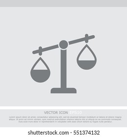 Scales, weighing, weight icon