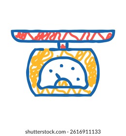 scales for weight clothes doodle icon sketch vector. scales for weight clothes sign. isolated symbol illustration