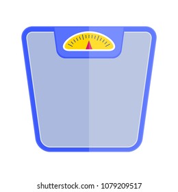 Scales for weight. Control of body weight, diet, exercise, healthy lifestyle.