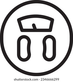 Scales Weight Control Outline Icon