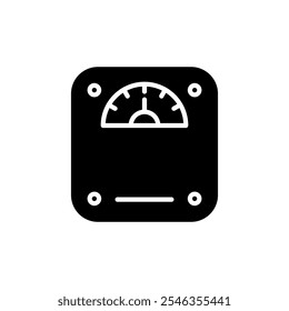 Scales, weith scale icon set. Vector illustration.