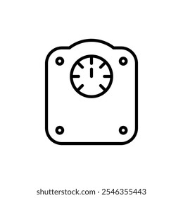 Scales, weith scale icon set. Vector illustration.