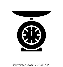 Scales, weith scale icon set. Vector illustration.