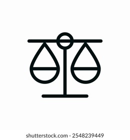 scales zodiac icon vector sign