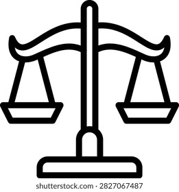 ScalesofJustice Vector Design Icon Style
