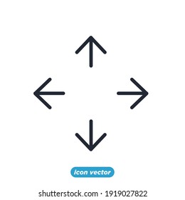 Scaling Arrow icon. Resize symbol template for graphic and web design collection logo vector illustration