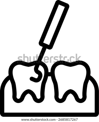 Scaling Line Icon Vector Design