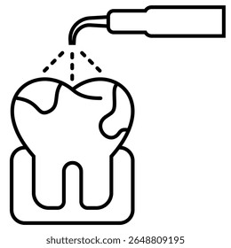 Scalling outline icon isolated on white 