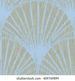 Scallop fan pattern seamless vector background tile