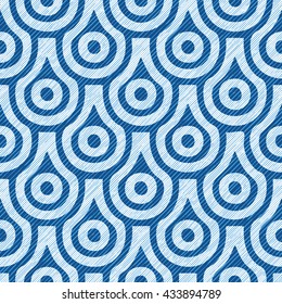 Scallop pattern seamless vector background tile