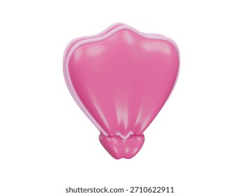  Icono de concha de vieira Ilustración 3D Render