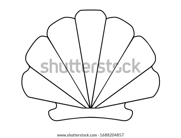 4,400 Clams Outline Images, Stock Photos & Vectors | Shutterstock