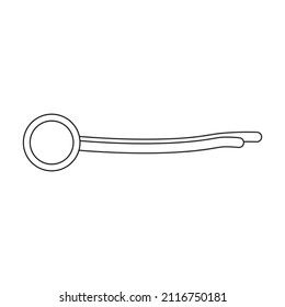Icono vectorial de vieira.Icono vector de contorno aislado en vieira de fondo blanca.
