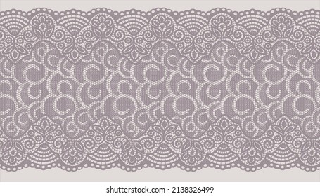 Scalloped Lace on light color background.
