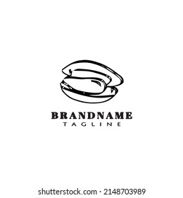 scallops logo icon cute template modern vector illustration