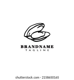 scallops logo icon design modern vector illustration