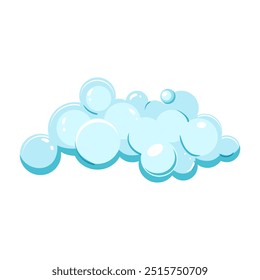 scalp shampoo foam cartoon. conditioner suds, moisture volume, shine softness scalp shampoo foam sign. isolated symbol vector illustration