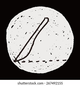 Scalpel doodle drawing