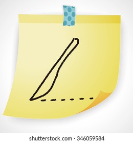 Scalpel doodle drawing