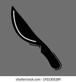 Icono de vector de doodle escalpel. Línea dibujada a mano en la ilustración del esbozo de dibujo.