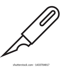 scalpel hospital vector icon design