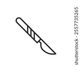 Scalpel icon Black and white logo