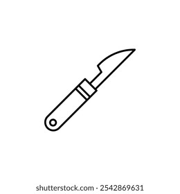 Scalpel icon. filled and line stroke icons