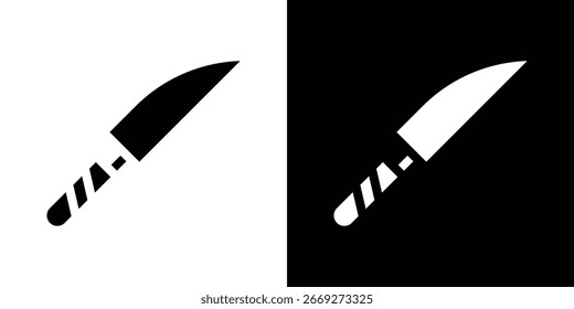 Scalpel icon in flat black solid vector set