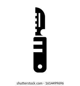 scalpel icon isolated sign symbol vector illustration - high quality black style vector icons
