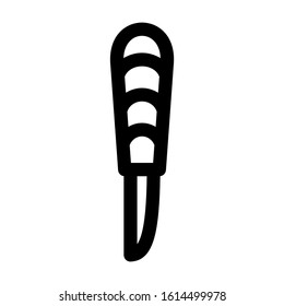 scalpel icon isolated sign symbol vector illustration - high quality black style vector icons
