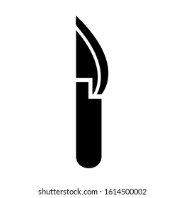 scalpel icon isolated sign symbol vector illustration - high quality black style vector icons
