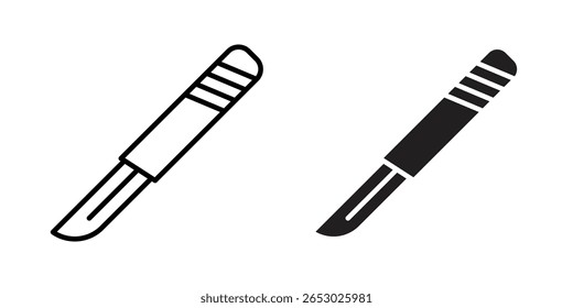 Scalpel icon Logo Design Vector Template Illustration