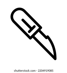 scalpel icon or logo isolated sign symbol vector illustration - high quality black style vector icons
