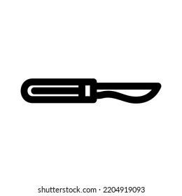 scalpel icon or logo isolated sign symbol vector illustration - high quality black style vector icons
