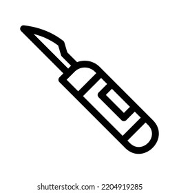 scalpel icon or logo isolated sign symbol vector illustration - high quality black style vector icons
