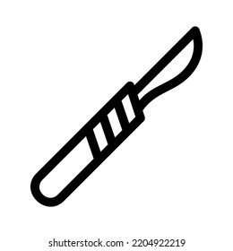 scalpel icon or logo isolated sign symbol vector illustration - high quality black style vector icons
