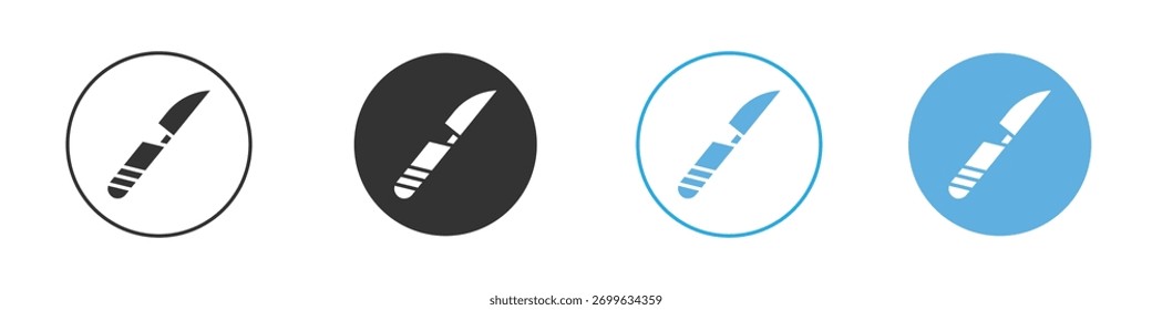Scalpel icon Logo Template Design set