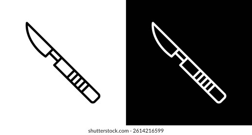 Scalpel icon outline collection for web design