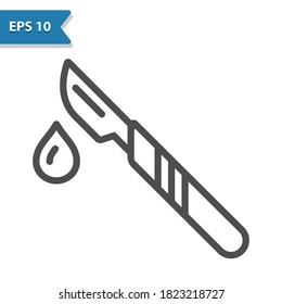 Scalpel Icon. Professional, pixel perfect icon, EPS 10 format.