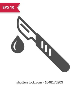 Scalpel Icon. Professional, pixel perfect icon, EPS 10 format.