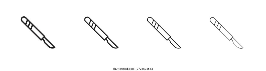 Conjunto de iconos de bisturí eps10. ilustración, Vector de símbolo de logotipo Plantilla de pictograma