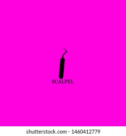 scalpel icon sign signifier vector