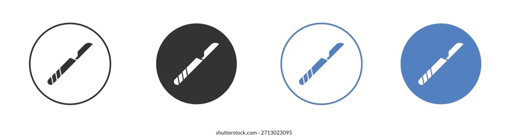 Icono de bisturí simple Vector minimalista EPS